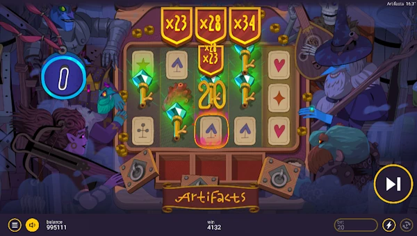 Artifacts Bonus Game – Free Spins Features