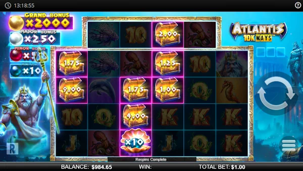 Atlantis 10K Ways bonus game