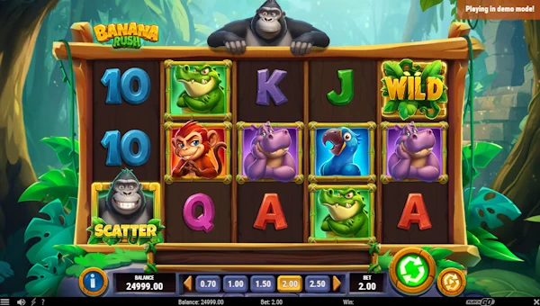 Banana Rush Base Game Screenshot – Showing Features