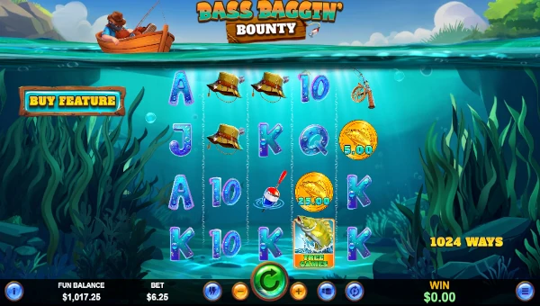 Bass Baggin Bounty Base Game Screenshot – Showing Features