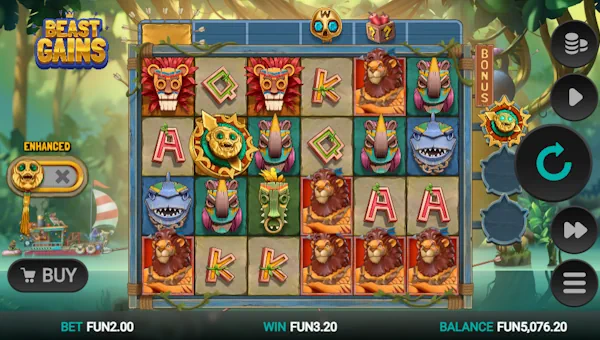 Beast Gains Base Game Screenshot – Showing Features