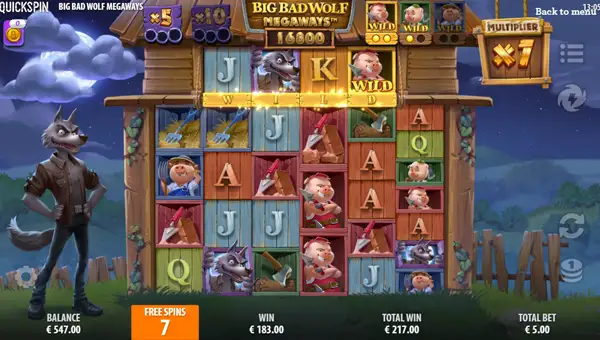 Big Bad Wolf Megaways free spins