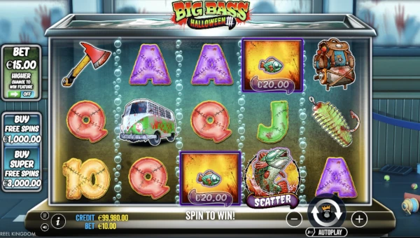 Big Bass Halloween 3 Base Game Screenshot – Showing Features