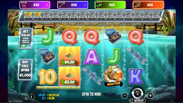 Big Bass Master Classic Base Game Screenshot – Showing Features