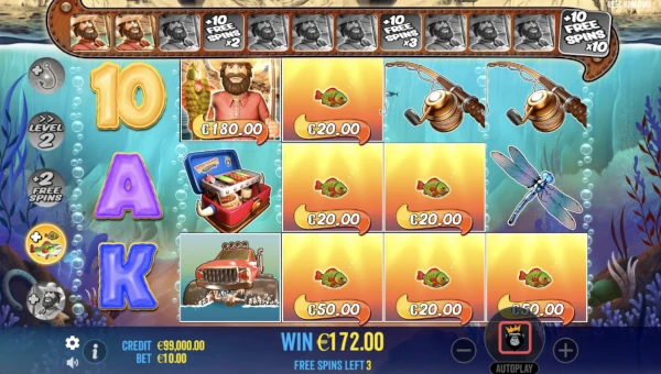 Big Bass Splash bonus game