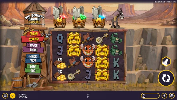 Big Bounty Bandits 3 Pots Base Game Screenshot – Showing Features