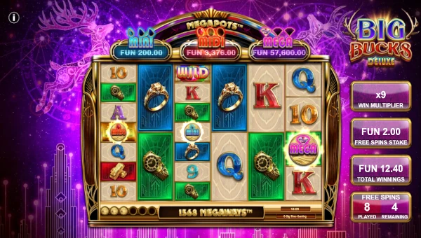 Big Bucks Deluxe bonus game