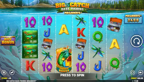Big Catch Bass Fishing Megaways base game review