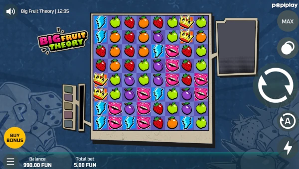 Big Fruit Theory Base Game Screenshot – Showing Features
