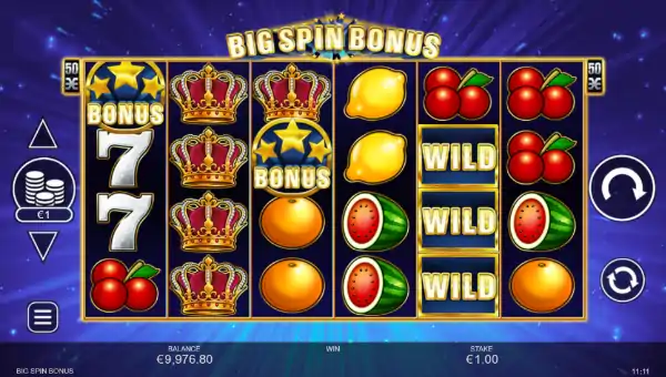 Big Spin Bonus base game review