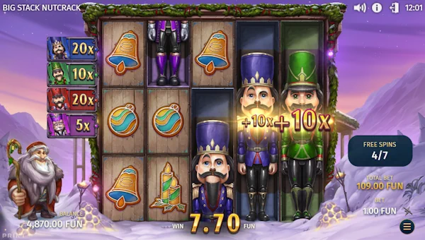 Big Stack Nutcrack slot free spins