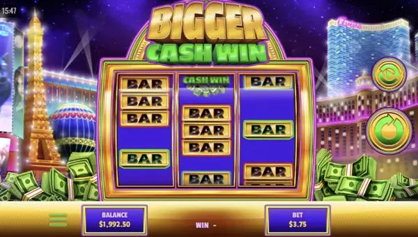 Bigger Cash Win base game review