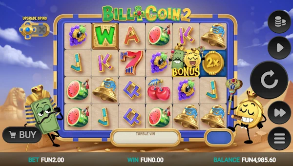 Bill and Coin 2 Mummy Mischief Base Game Screenshot – Showing Features