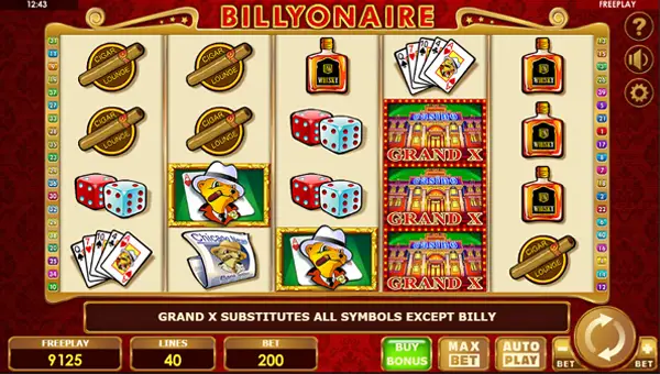 Billyonaire Bonus Buy base game review