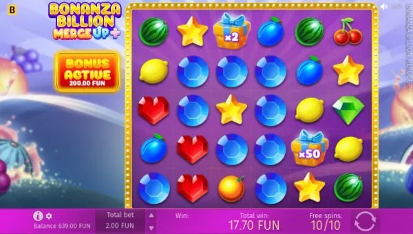 Bonanza Billion Merge Up Bonus Game – Free Spins Features