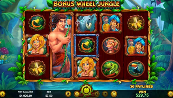 Bonus Wheel Jungle base game review