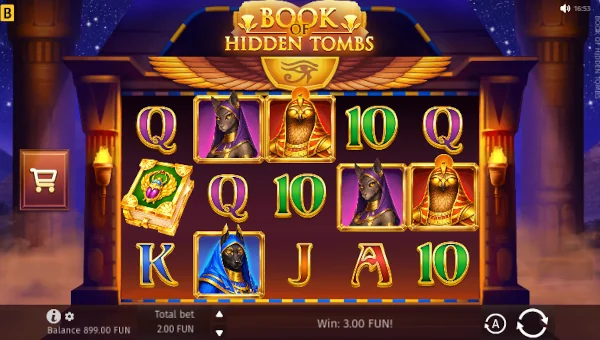 Book of Hidden Tombs Base Game Screenshot – Showing Features