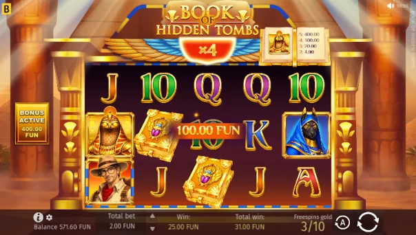Book of Hidden Tombs Bonus Game – Free Spins Features