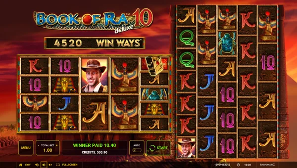 Book of Ra Deluxe 10 Win Ways base game review