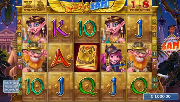 Book of Sam free spins