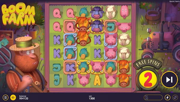 Boom Farm bonus game