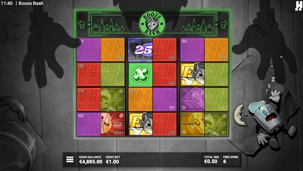 Booze Bash bonus game