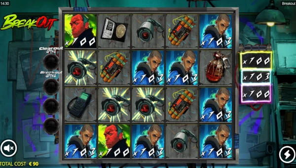 Breakout Slot Base Game by Nolimit City