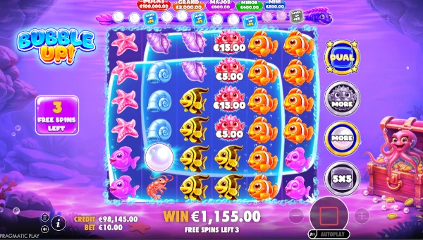 Bubble Up Bonus Game – Free Spins Features