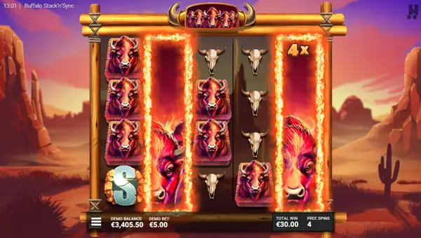 Buffalo Stack N Sync free spins