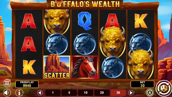 Buffalos Wealth base game review