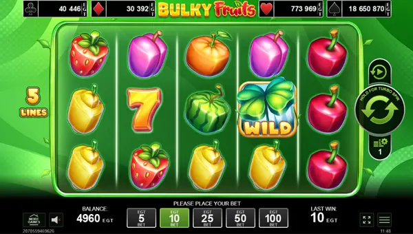 Bulky Fruits base game review