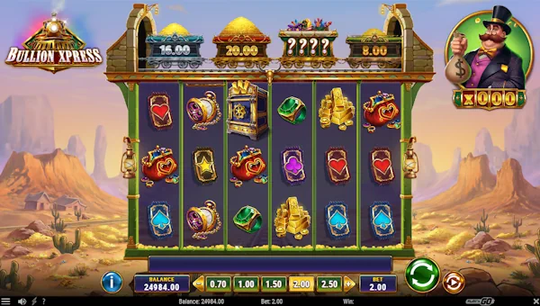 Bullion Xpress Slot Base Game Screenshot