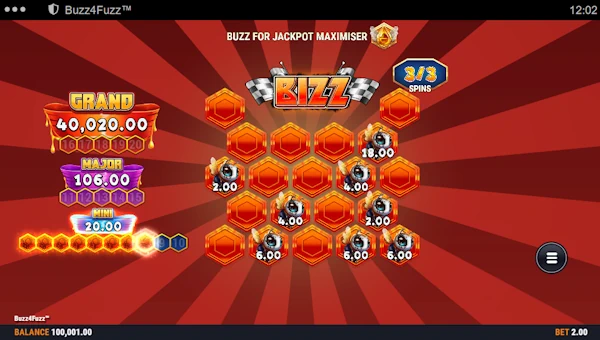 Buzz4Fuzz bonus game