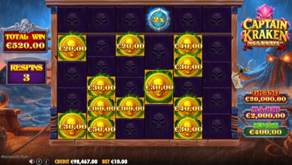 Captain Kraken Megaways Bonus Game – Free Spins Features