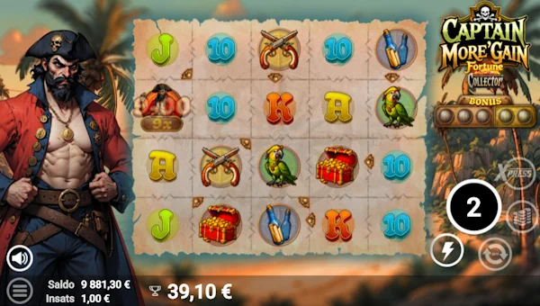 Captain Moregain bonus game