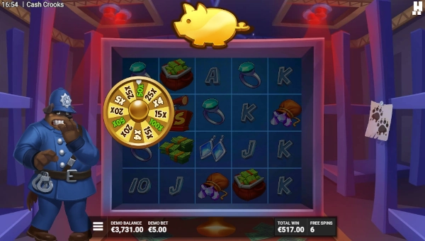 Cash Crooks Bonus Game – Free Spins Features