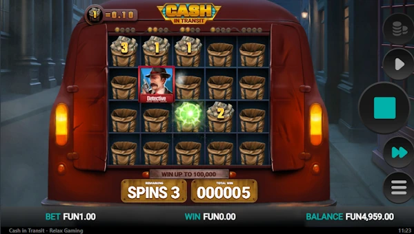 Cash in Transit bonus game
