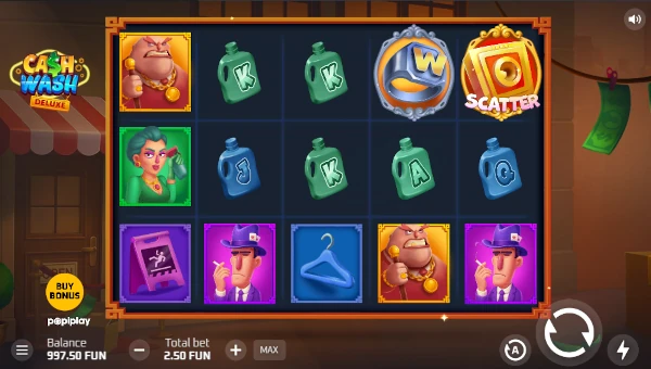 Cash Wash Deluxe base game with luxury crime theme