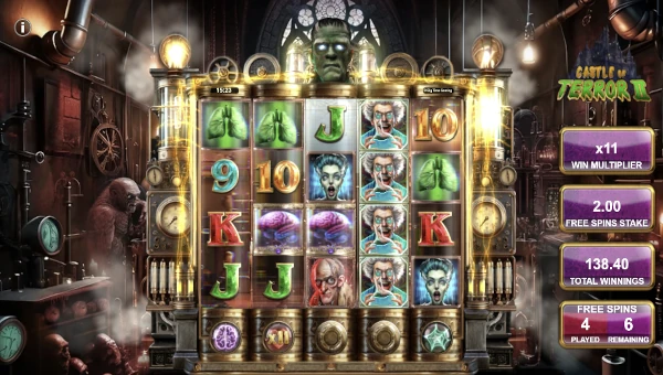 Castle of Terror 2 Slot Bonus Game and Free Spins