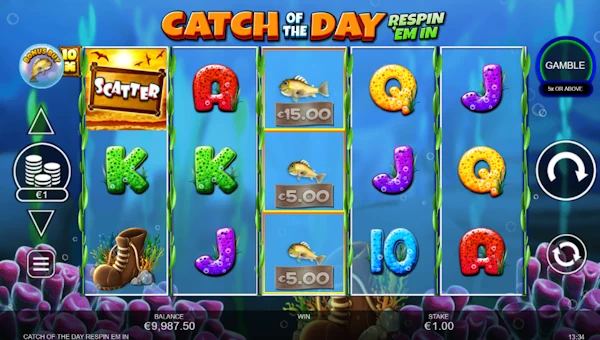 Catch of the Day Respin Em In base game review