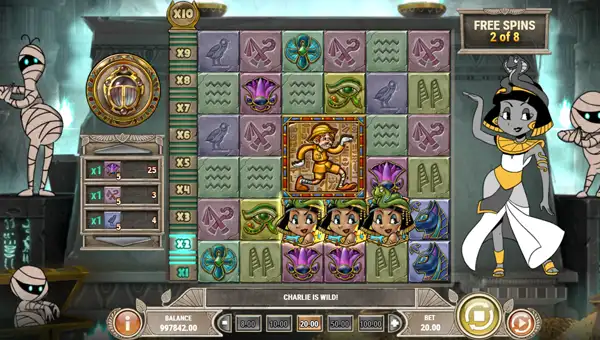 Charlie Chance and the Curse of Cleopatra free spins