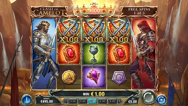 Clash of Camelot free spins