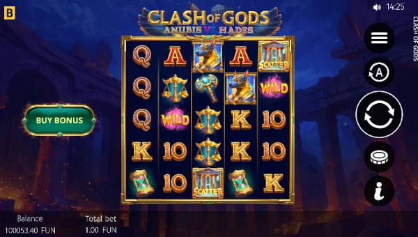 Clash of Gods Anubis vs Hades Base Game Screenshot – Showing Features