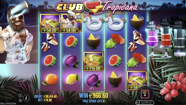Club Tropicana Bonus Game – Free Spins Features