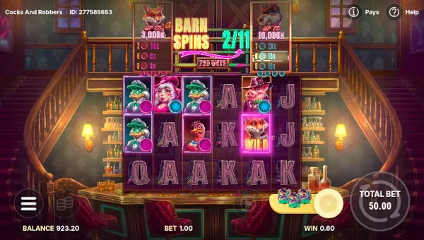 Cocks and Robbers Bonus Game – Free Spins Features