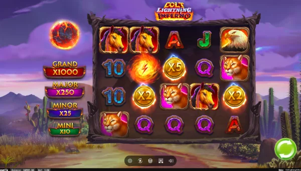 Colt Lightning Inferno Base Game Screenshot – Showing Features