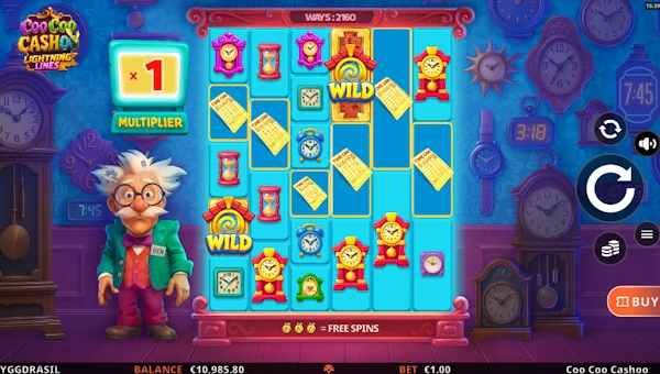 Coo Coo Cashoo Base Game Screenshot – Showing Features