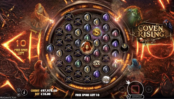 Coven Rising Bonus Game – Free Spins Features