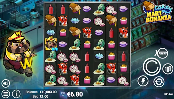 Crazy Mart Bonanza base game screenshot