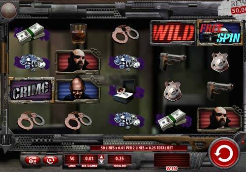 Crime Pays slot free play demo is not available.